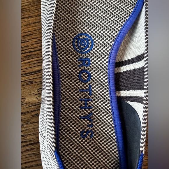 Rothy’s‎ Pointed Toe Knit Flats Striped Toe Washable Women’s 8 - Picture 6 of 7